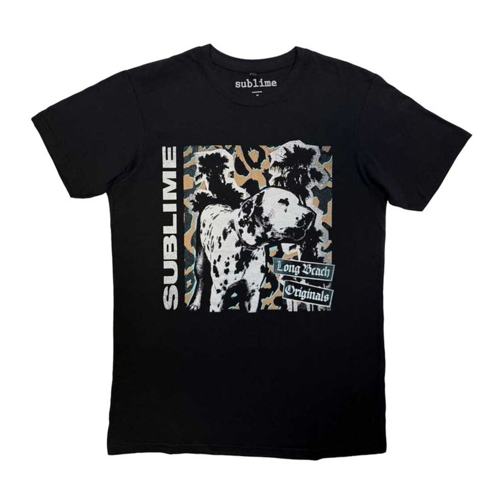 Sublime Unisex Adult Long Beach Originals T-Shirt / Black